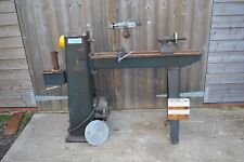 Union Jubilee Wood Turning Lathe, For Restoration, 3 Phase Motor. Sold As Seen.
