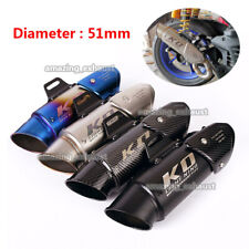 Motorcycle Exhaust Tip Pipe Muffler Baffle Stainless Steel For Dirt Bike 38-51mm