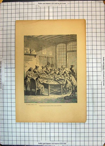 Antique old print grand - antique,