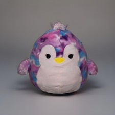 Squishmallows Tomara Blue Rare Purple Tie-Dye Penguin Soft Plush Toy 12"
