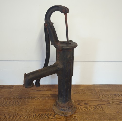 Vintage cast iron water pump - vintage,
