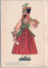 Vintage postcard polish folk - vintage,