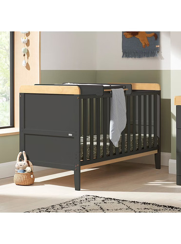 Cot bed with top changer - bed, &