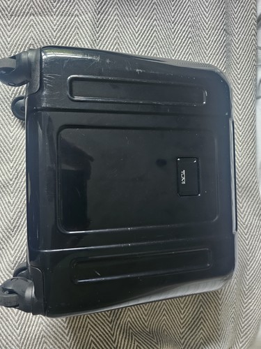 Tumi black carry suitcase - carry-on,