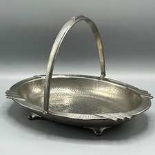 Antique Art Deco Pewter Footed