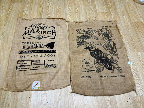 Printed jute hessian coffee - jute,