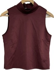 Zara W&B Ladies Burgundy Top Size L