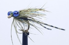Blue Eye Micro Flexi Leg Damsel Nymph Quality Flies Stillwater Trout Fly Fishing