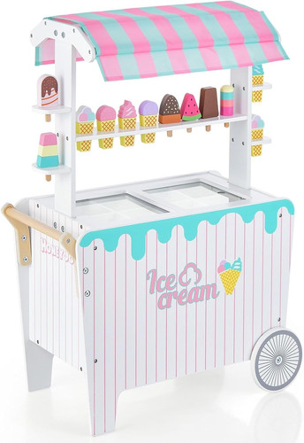 Kids ice cream - cart,, wooden