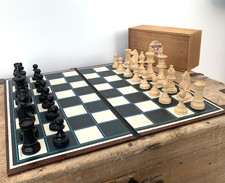 LARDY France Made International Staunton Chess Set Box KING 88mm JW Spear Board