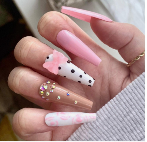 Pink mix ballerina press - pink,