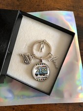 Personalised Initial Letter Camper Van Motor Home Caravan Camping Key Charm