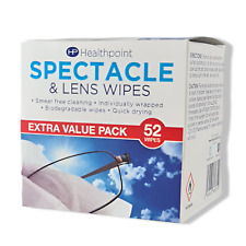 Optical Lens Wipes Glasses Sunglasses Smear-Free Spectacle Deep Cleaner Pack 52