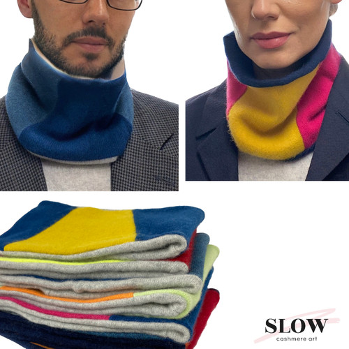 Pure cashmere scarf snood neck - scarf,