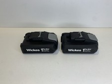 2x Wickes 1ForAll 18v Li-ion 2.0Ah Cordless Drill Power Tool Battery ABP1820HW
