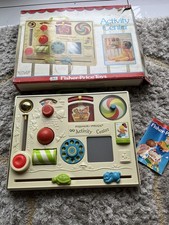 FISHER PRICE TOYS Classic 1977 1975 - ACTIVITY CENTER - vintage Toy Tv Prop Rare