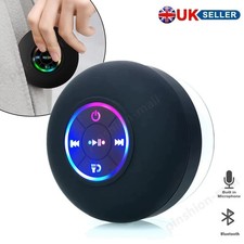 Mini Portable Wireless Bluetooth Speaker for Shower Bathroom Waterproof Suction