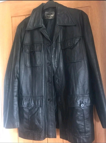 Vintage mens black leather - vintage,