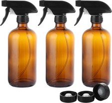 ASelected 3Pcs Amber Glass