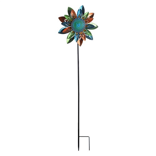 Flower wind spinner - wind, garden