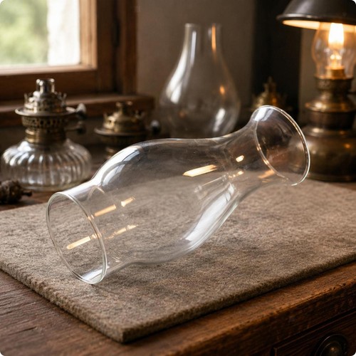 Oil lamp glass shade - lamp,