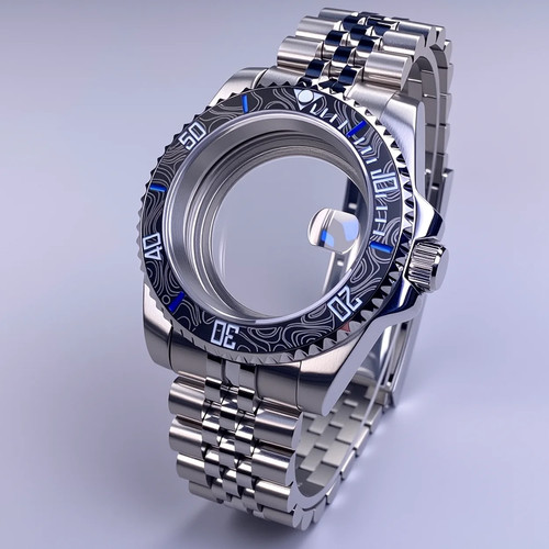 40mm nh35 sliver watch case - 40mm,