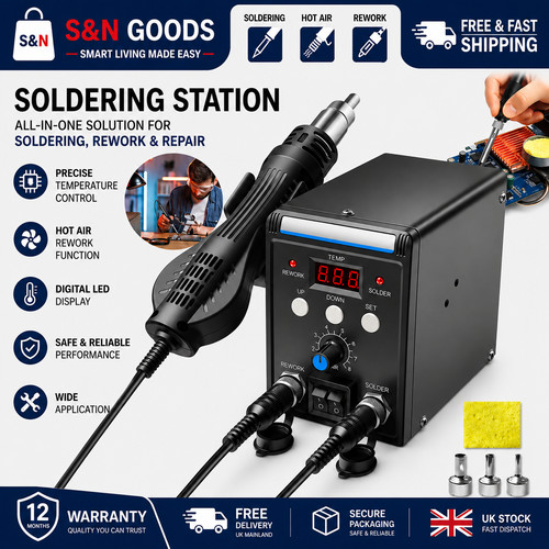 Soldering iron station - iron, air