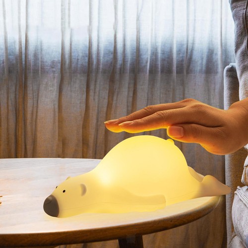 Led bear night light - night,