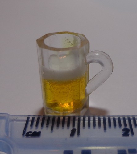 Scale half full lager - half,