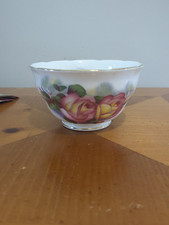 Crown Regent Roses Pattern Sugar Bowl With Gold Edging In Very Good Condition