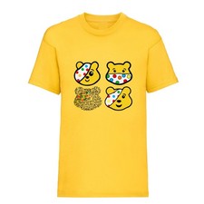 Kids Boys Girls Children In Need 2025 T-Shirt Spotty Pudsey Bear School Tee Top