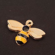 Cute Bumble bee children adult charm pendant 