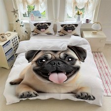 Dog Cute Pug Soft Duvet Quilt