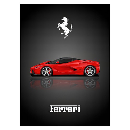 Red sports car modern - red, |