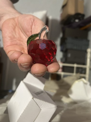 Glass apple ornament - apple,
