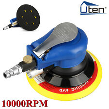 UTEN 6"10000RPM Air Random Orbital Sander Dual Hand Sanding Tool Pneumatic Round