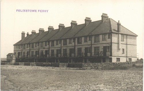 Felixstowe ferry houses - ferry., houses.