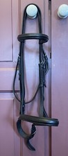 Sabre Black Full Size English Leather Bridle