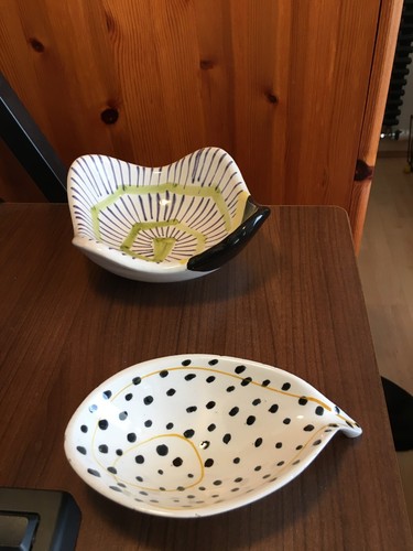 Retro italian pottery dishes - italian,