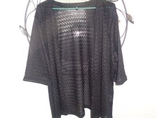 LADIES BLACK LACEY SHRUG/CARDIGAN SIZE40 INCH CHEST