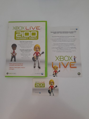 Xbox live 2100 - xbox, microsoft