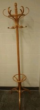 Wooden Coat Rack Hat Hanger Free Standing Hallstand Umbrella Stand with 12 Hooks