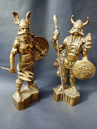Pair vintage solid - pair, brass