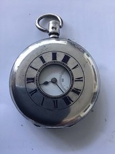 Victorian Silver Half Hunter Pocket Watch. Hallmarked 1886. In Need Of Attention