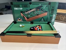 Mini Tabletop Pool Table with Accessories Family Fun
