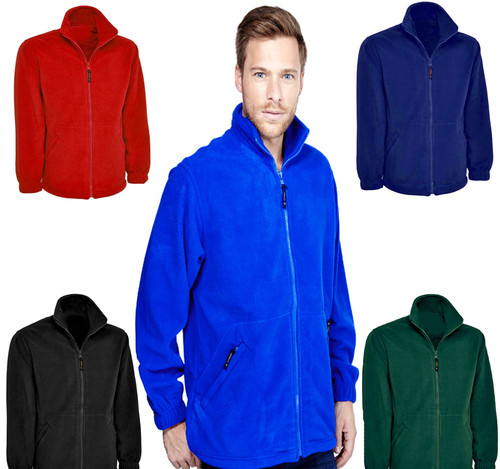 Men plain fleece jacket coat - plain,