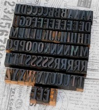 A-Z alphabet 1.42" letterpress