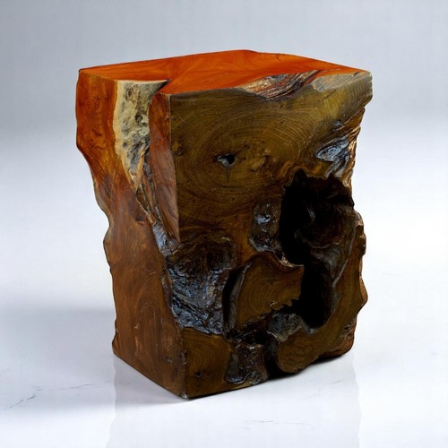 Root wood side table 40cm - root,