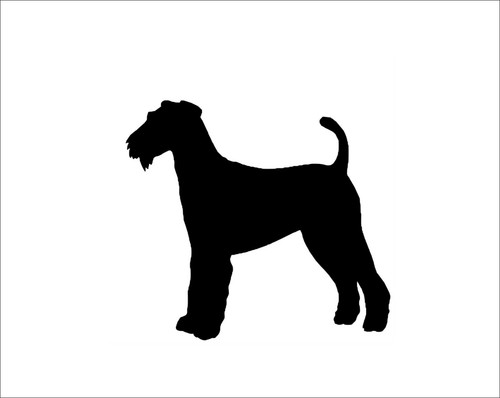 Airedale dog car - , vinyl