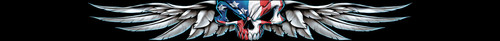 Sticker skull usa flag xxl - usa,